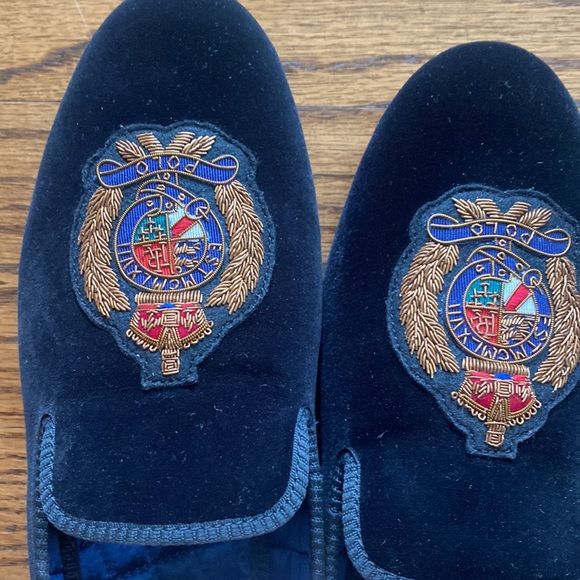 Polo by Ralph Lauren Shoes Polo Ralph Lauren Paxton Crest Velvet Slipper Size 95 Men Poshmark